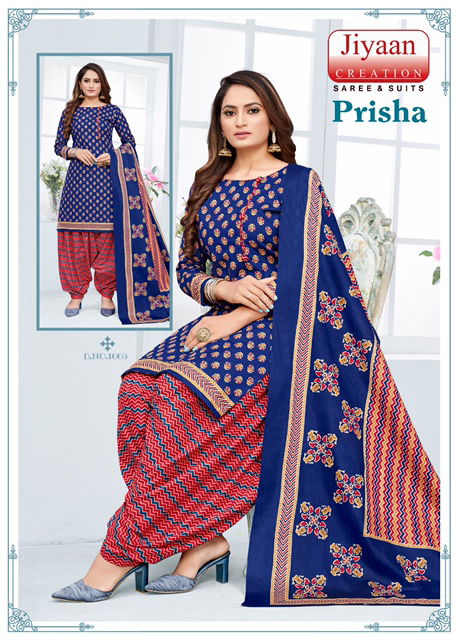 Jiyaan Prisha 1 Casual Wear Wholesale Dress Material Collection